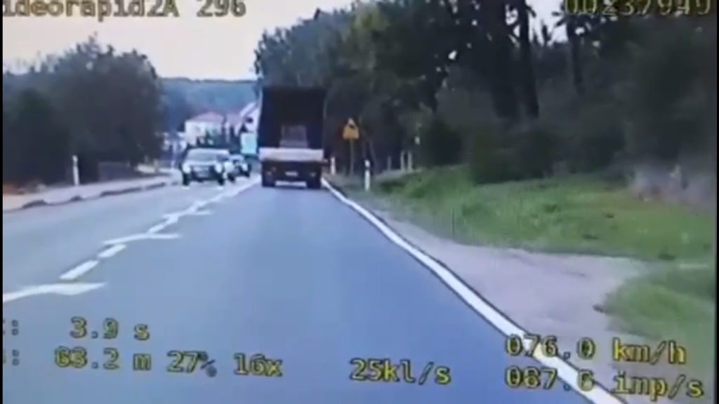Nietrzeźwy kierowca ciężarówki